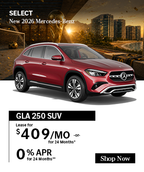 Special offer on 2026 Mercedes-Benz GLA Select 2026 Mercedes-Benz GLA 250 SUV